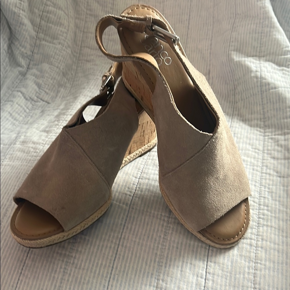 Franco Sarto Julien Suede Open-Toe Sandals